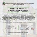 AVISO DE REUNIÃO E AUDIÊNCIA PÚBLICA