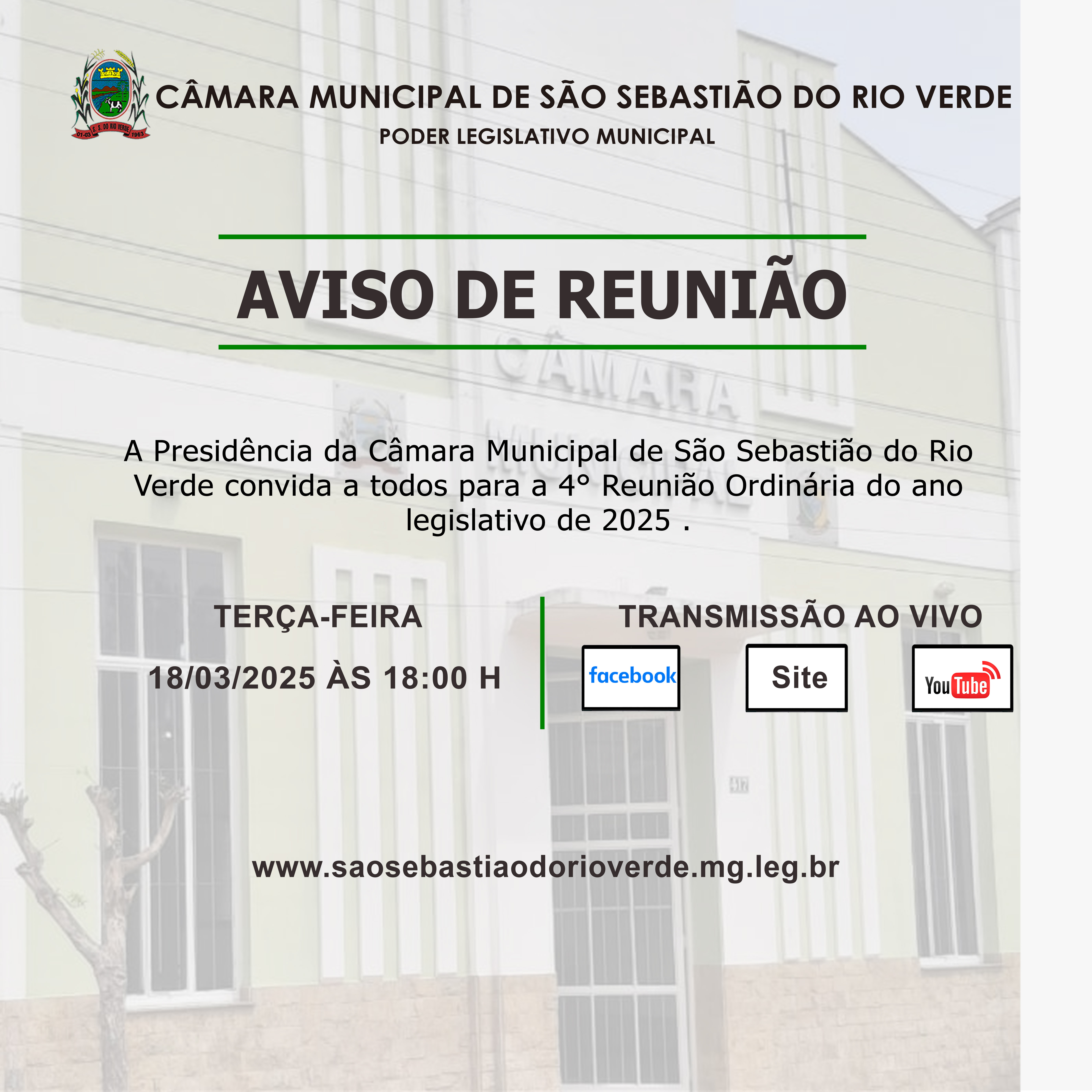 Aviso de Reunião