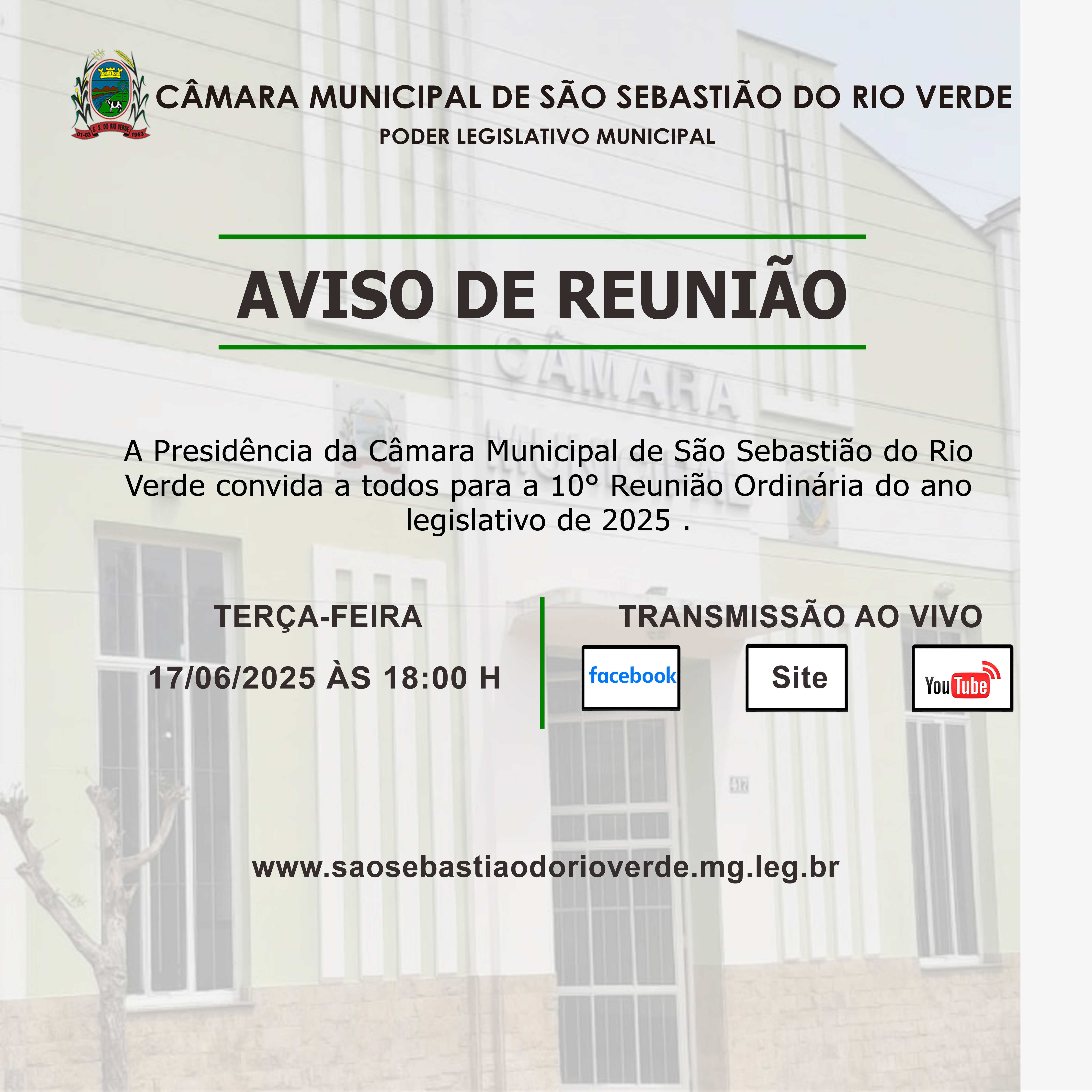 Aviso de Reunião