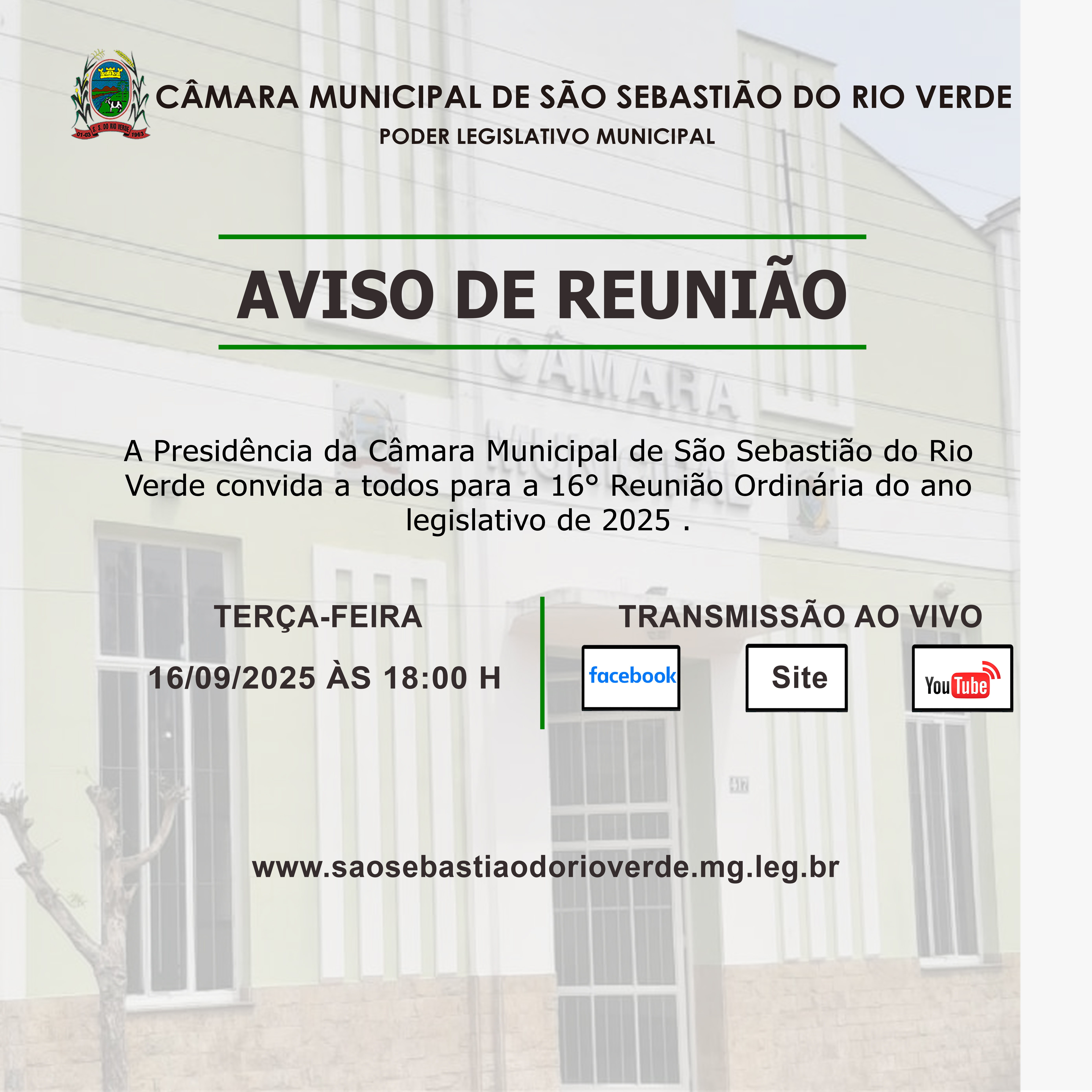 Aviso de Reunião
