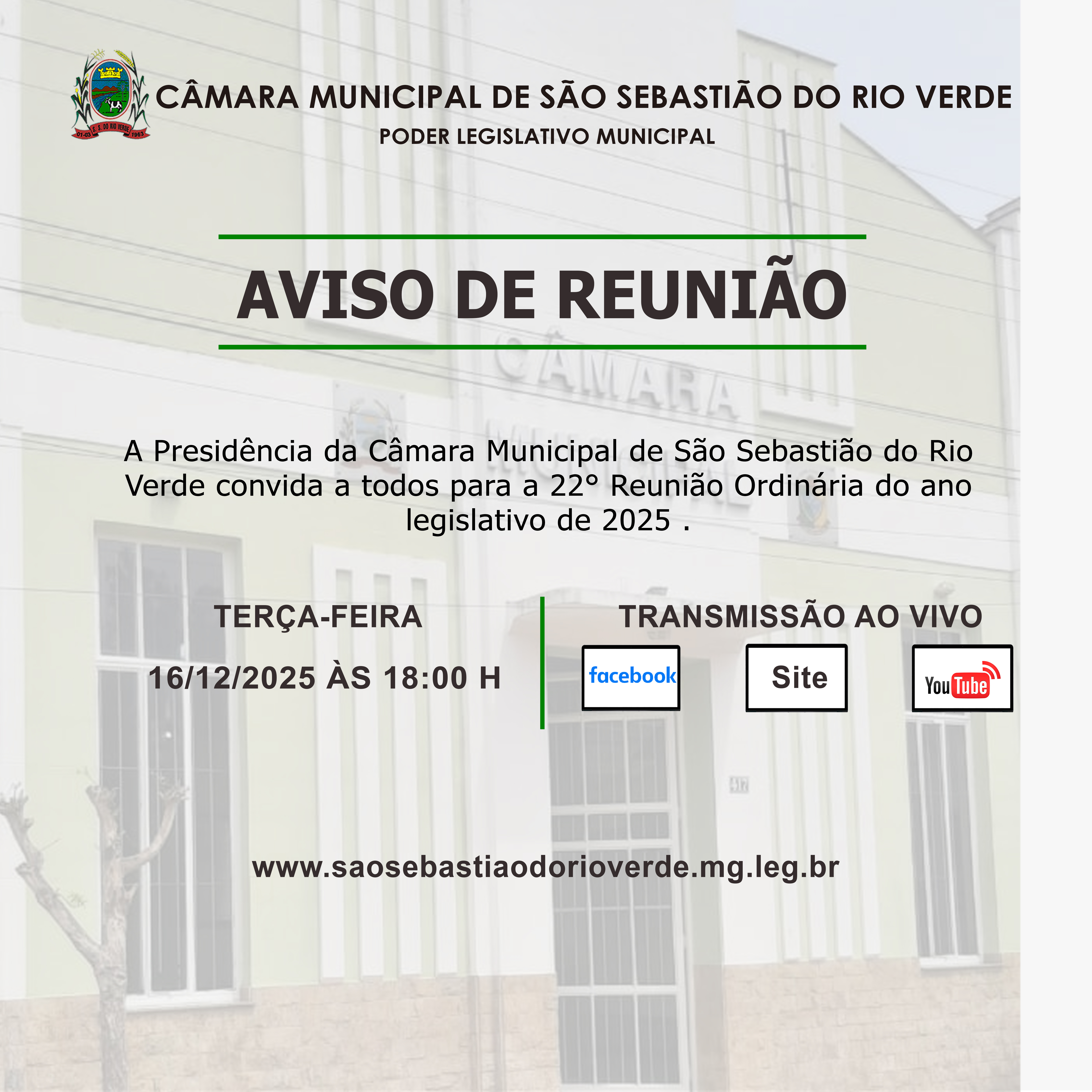 Aviso de Reunião