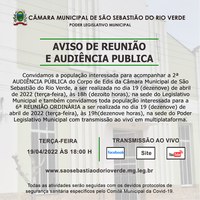 AVISO DE REUNIÃO E AUDIÊNCIA PÚBLICA