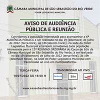 AVISO DE REUNIÃO E AUDIÊNCIA PÚBLICA