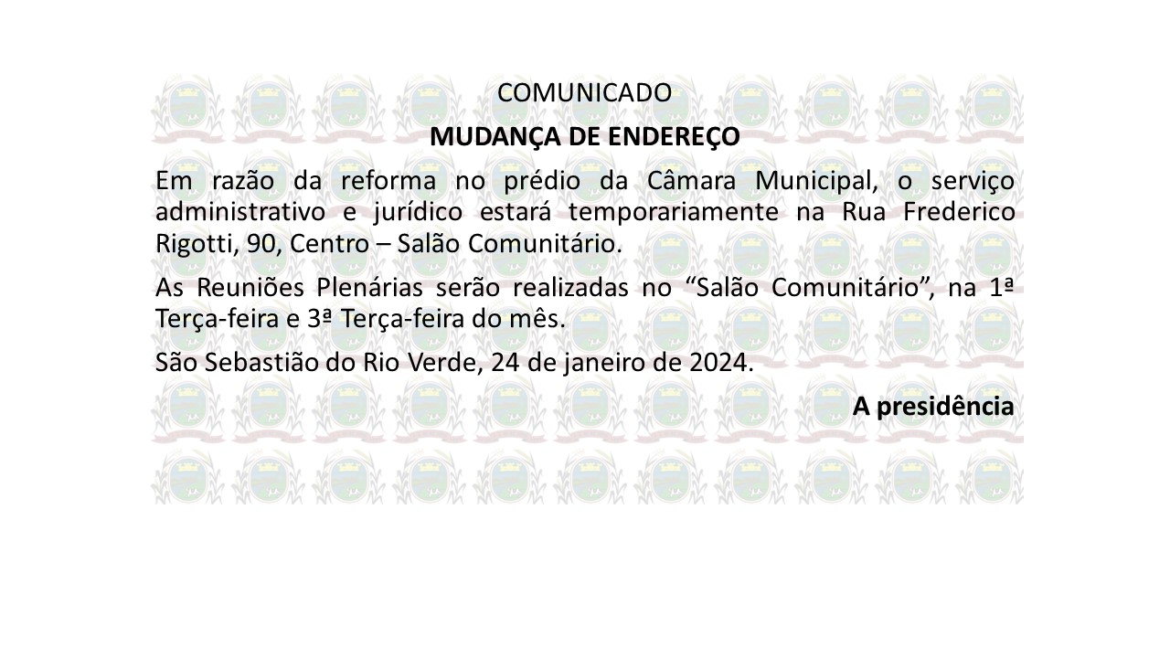 Comunicado Importante